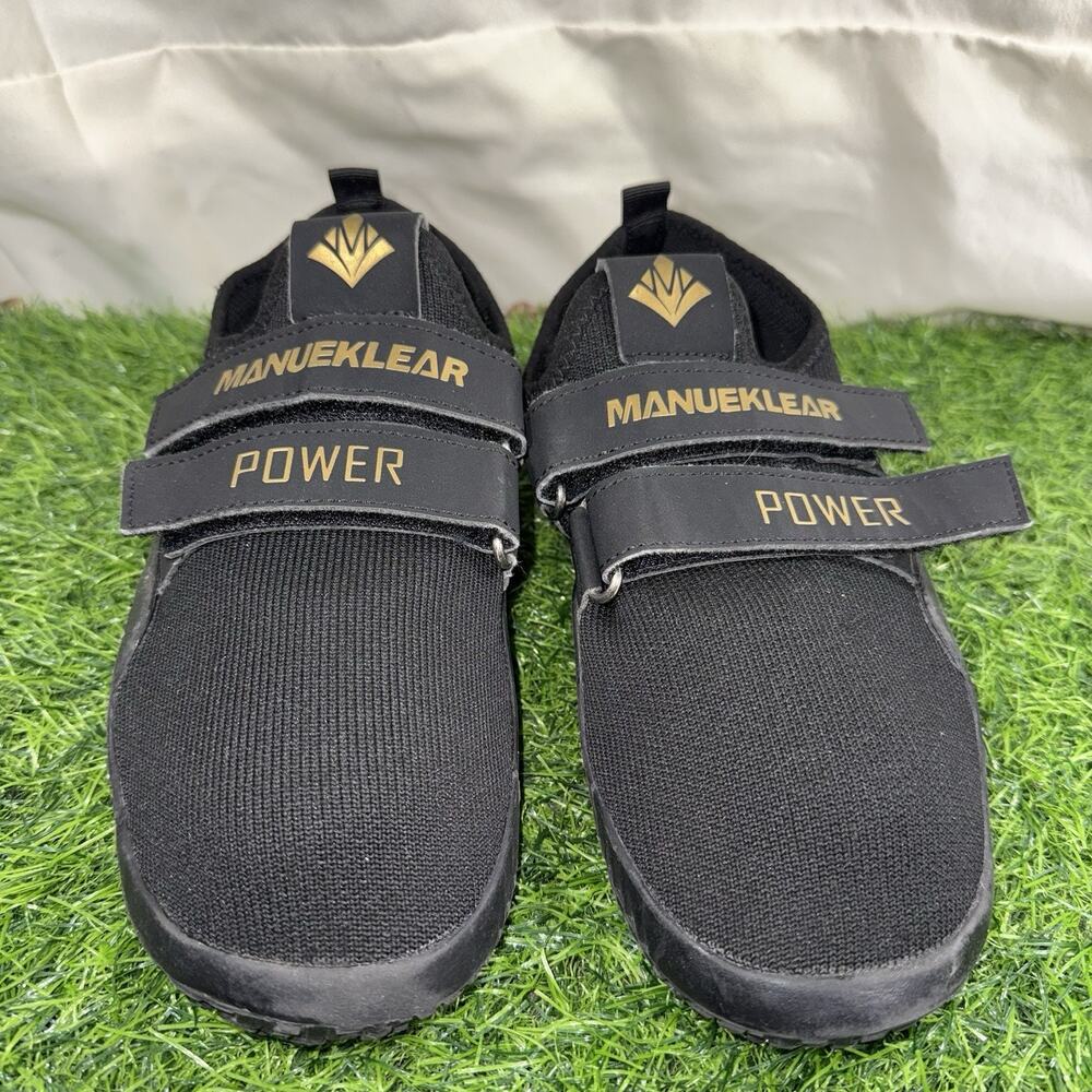 ManueKlear Power Weightlifting Shoes Men’s US 9 Black Gym Training ML120